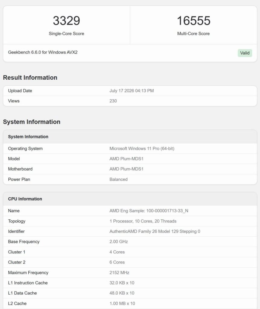 بنچمارک پردازنده AMD